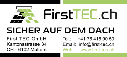 Sponsor Jahreskonzert 2019, First Tec GmbH, Malters
