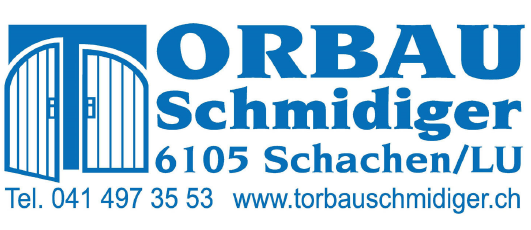 Sponsor Jahreskonzert 2019, Schmidiger Torbau, Schachen