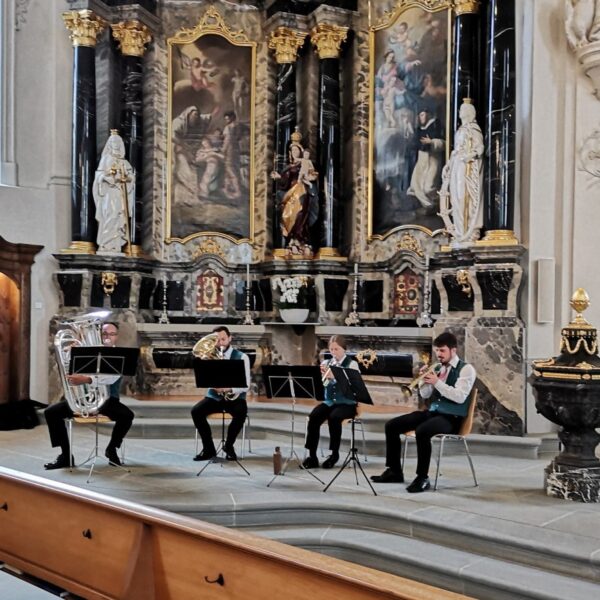 Gefühlsvoll spielt das OMR Brass Quartett