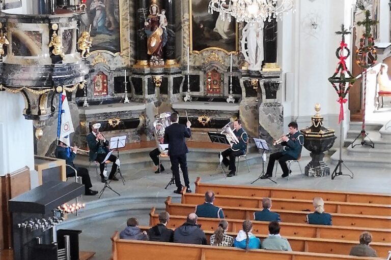 Brass-Quintett der Ortsmusik eröffnet den Palmsonntag 2021