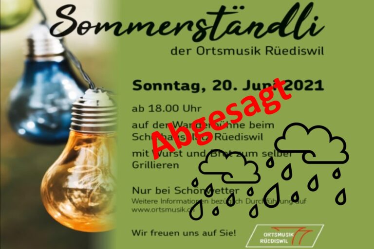 Ständli der Ortsmusik Rüediswil