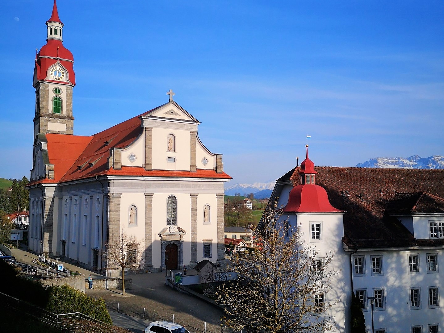 Turmmusik zu Weihnachten vor dem Gottesdienst gespielt von der Ortsmusik Rüediswil