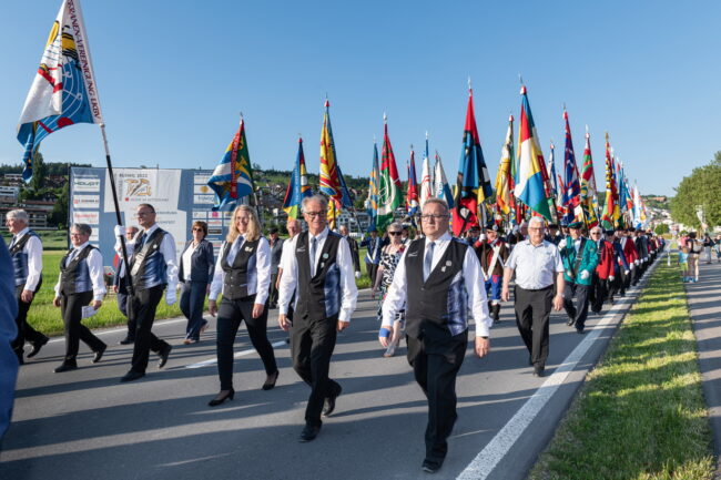 Musiktag Ruswil 2023 Veteranenehrung