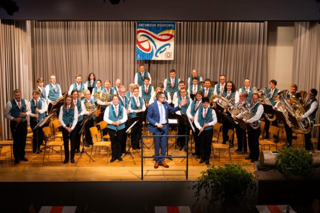 Das Jahreskonzert 2023 der Ortsmusik Rüediswil erntete grossen Applaus
