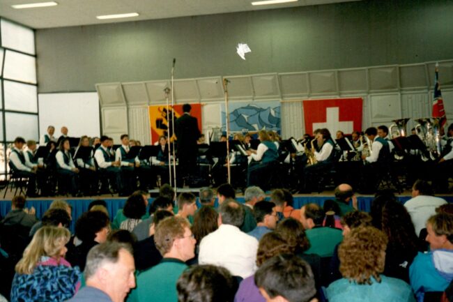Die Ortsmusik Rüediswil besuchte 1996 das Eidgenössische Musikfest in Interlaken.