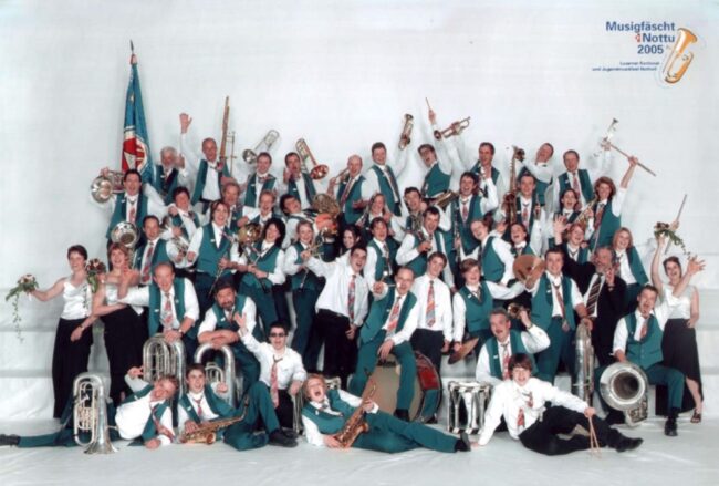 Ortsmusik Rüediswil an Luzerner Kantonal Musikfest Nottwil 2005