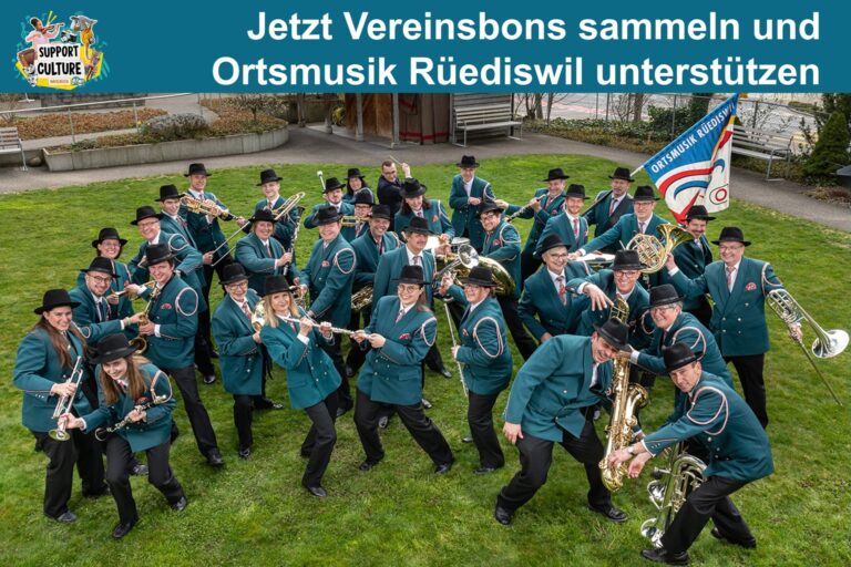 Ortsmusik Rüediswil unterstützen mit Migros Vereinsbon 2024