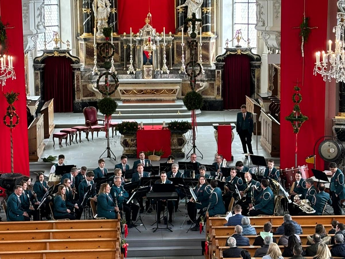 Die Musik Rüediswil gestaltete am 24. März 2024 den Gottesdienst
