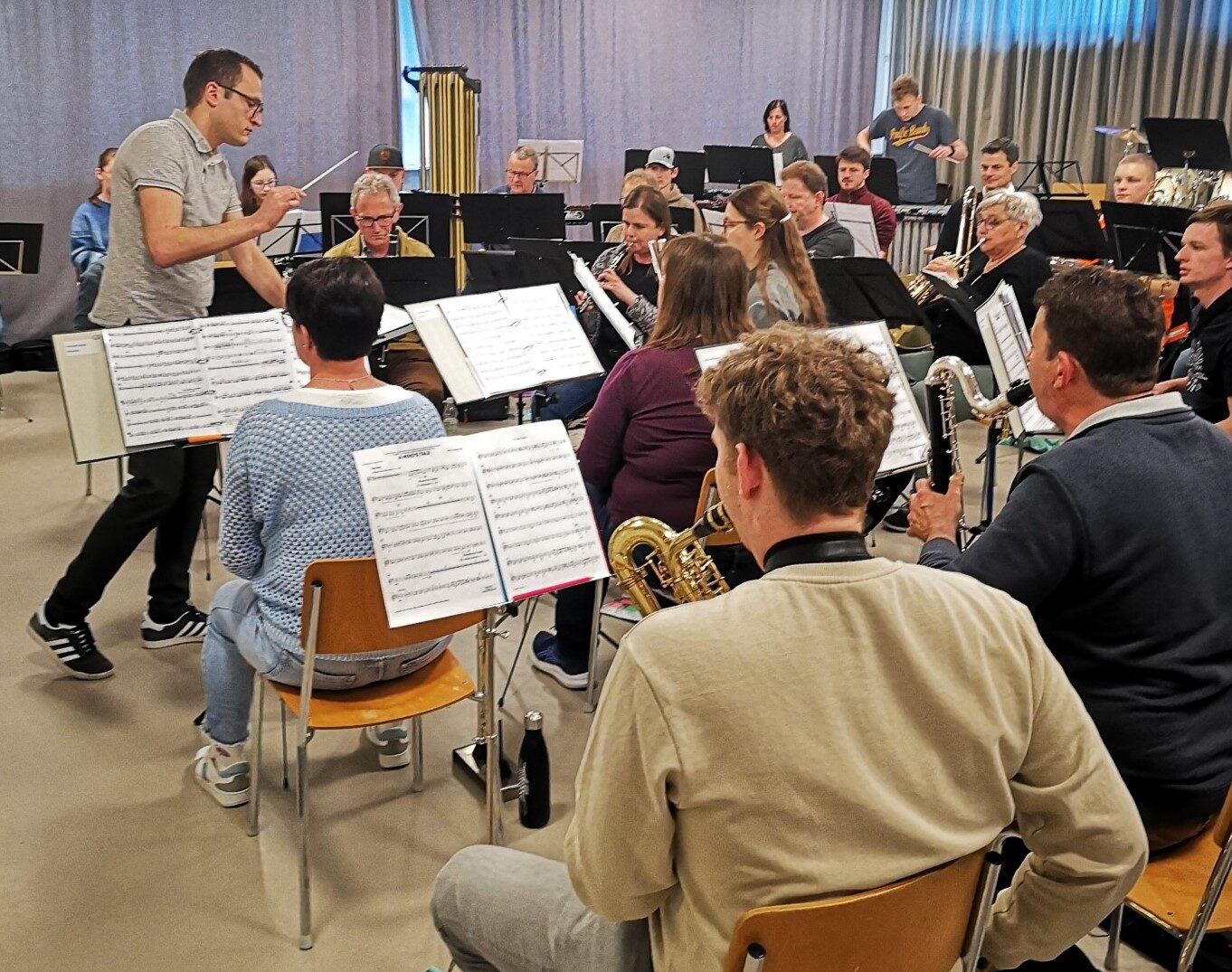 Mitmachen in der Ortsmusik. Die Ortsmusik Rüediswil probt für den Luzerner Kantonal Musiktag Wolhusen