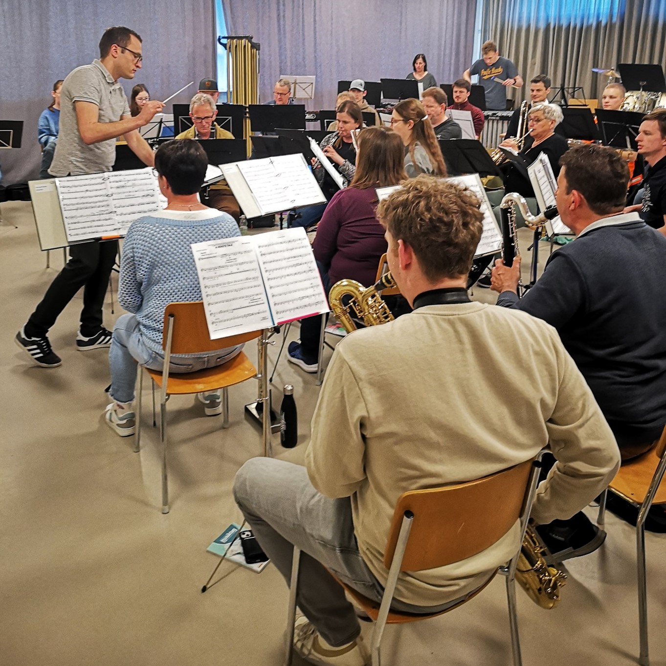 Die Ortsmusik Rüediswil probt für den Luzerner Kantonal Musiktag