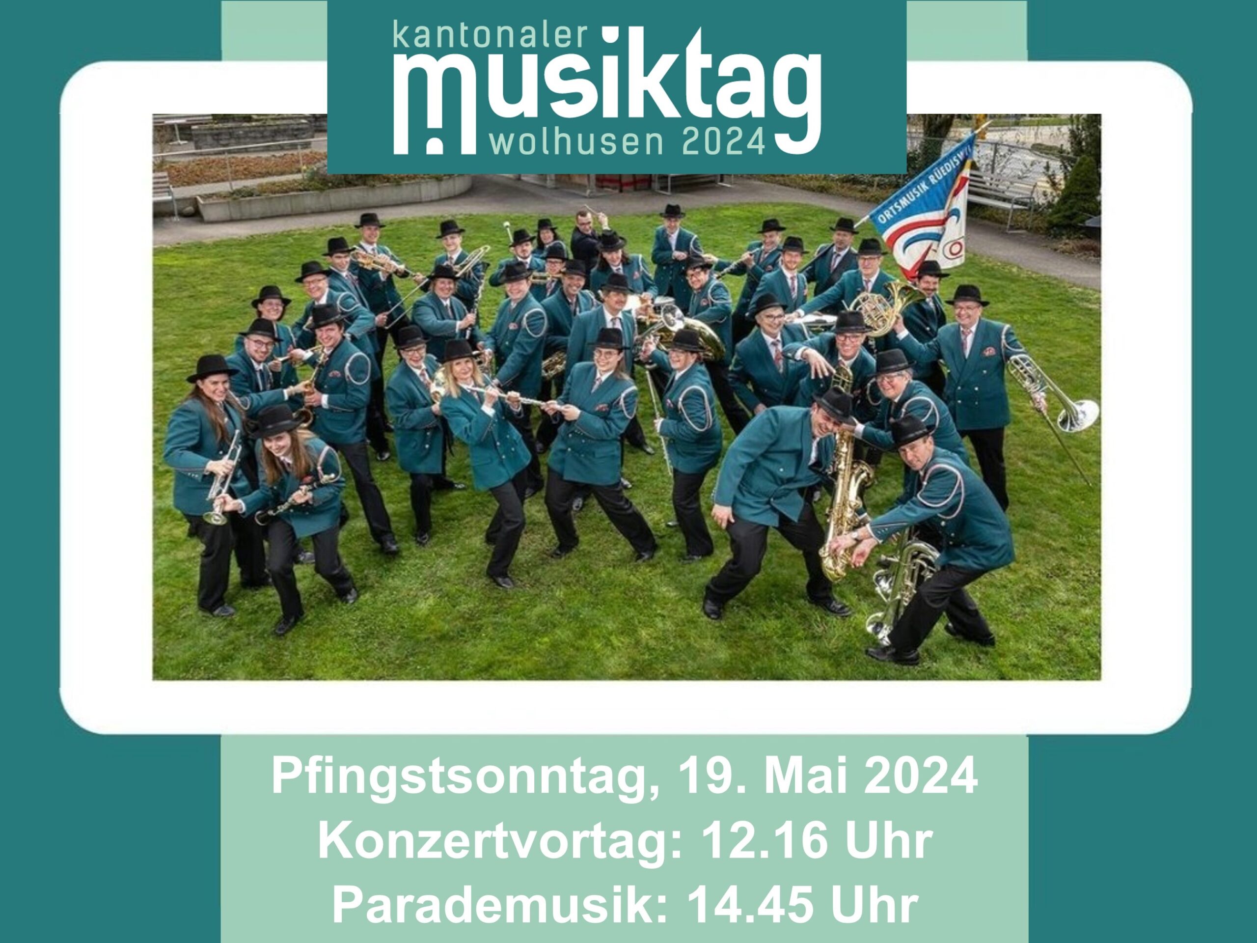 Musiktag Wolhusen 2024 die Ortsmusik Rüediswil nimmt am 19. Mai daran teil