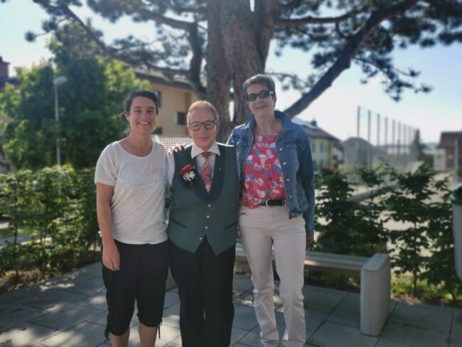 Für 50 Jahre Blasmusik wurde das Mitglied der Ortsmusik Rüediswil - Marianne Wermelinger - zur kantonalen Ehrenveteranin geehrt.