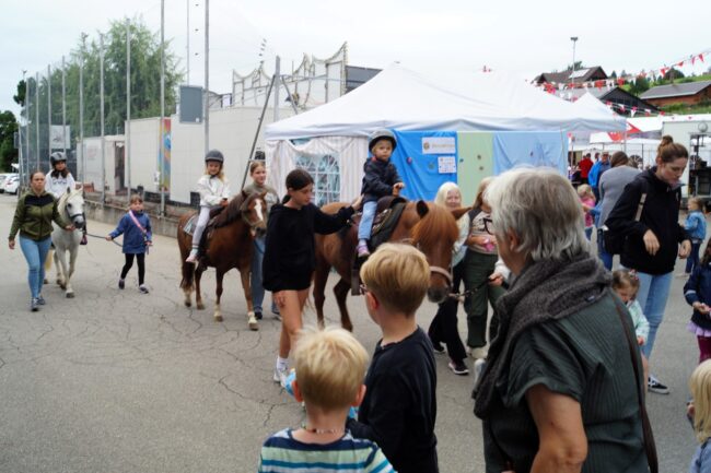 Eva Aregger organisierte am Samstag und Sonntag ein Pony-Reiten sowie die Spielgruppe Rüediswil organisierte das Fischen für die Kleinsten.