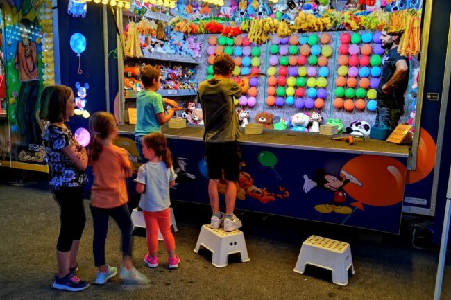 Beim Schiesstand war eine ruhige Hand gefragt.