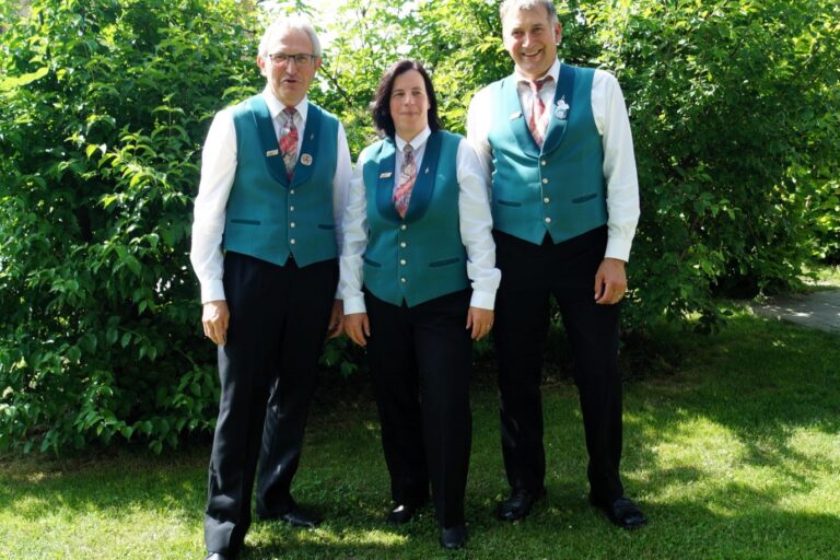 Drei verdiente Veteranen der Ortsmusik Rüediswil konnten in Sursee geehrt werden.