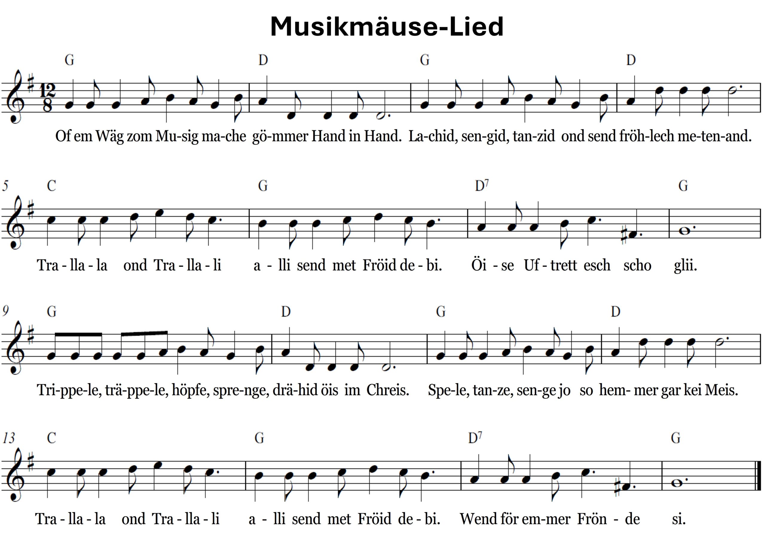 Die Ortsmusik Rüediswil führt am 6. Dezember 2025 das Kinder- und Familienkonzert zum Thema die "Musikmäuse helfen den Bienen", von Isabelle Gschwend und Isabel Gassmann auf.