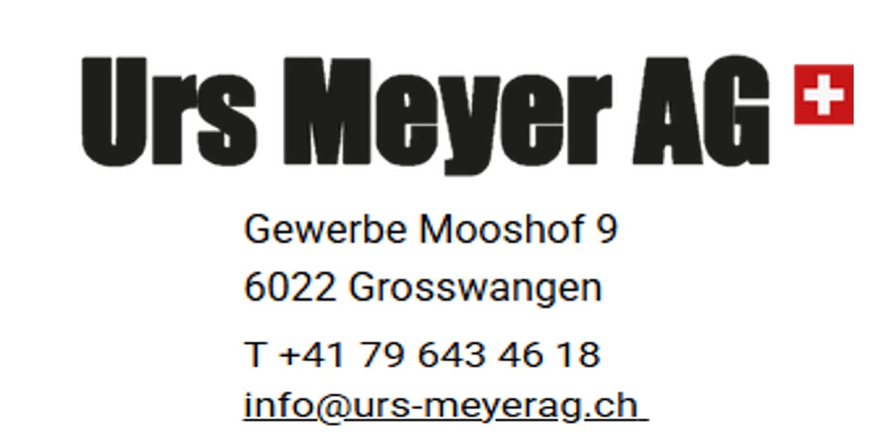 Urs Meyer AG Urs Meyer AG ist Karussell-Sponsor an der Neuuniformierung der Ortsmusik Rüediswil.