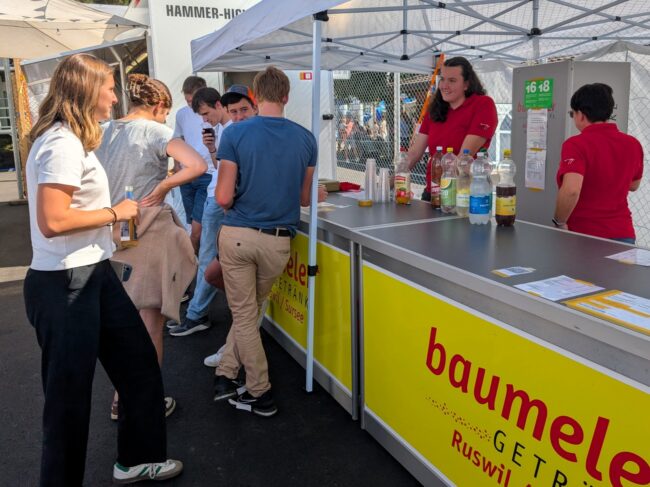 An der Kilbi Rüediswil konnten im Aussenbereich Getränke gekauft werden.