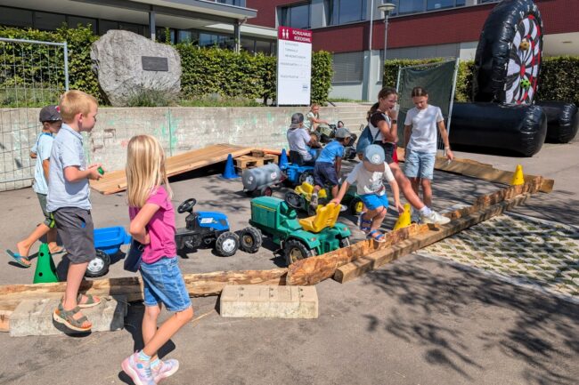 Gratis Traktorfahren an der Kilbi Rüediswil 2026 der Ortsmusik Rüediswil.