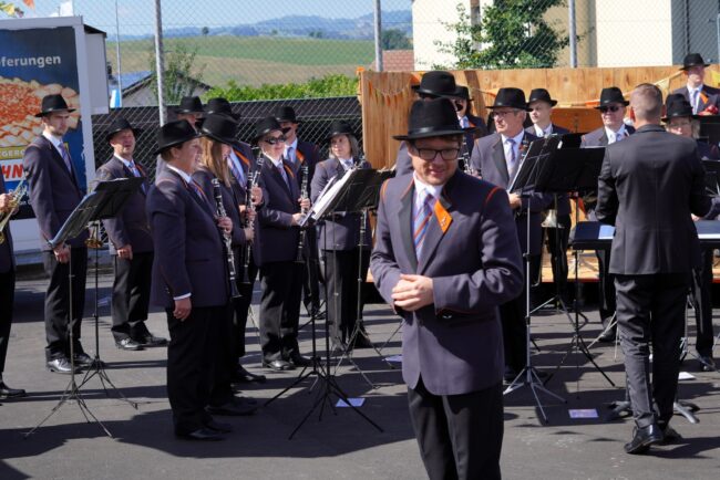 Stolz und dankbar begrüsste der Präsident der Ortsmusik Rüediswil. Lukas Bieri die Gäste am Kilbisonntag.