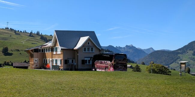 Die Ortsmusik Rüediswil übernachtete im Jennyhaus in Wildhaus.