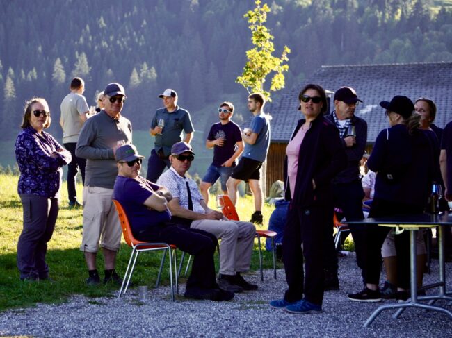 Auf dem Vereinsausflug der Ortsmusik Rüediswil wurde dies am späten Nachmittag beim Jennyhaus in Wildhaus mit einem feinen Apéro belohnt.